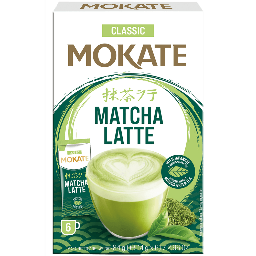 Mokate Instant Getränkepulver Matcha Latte Classic 84g (6x14g)
