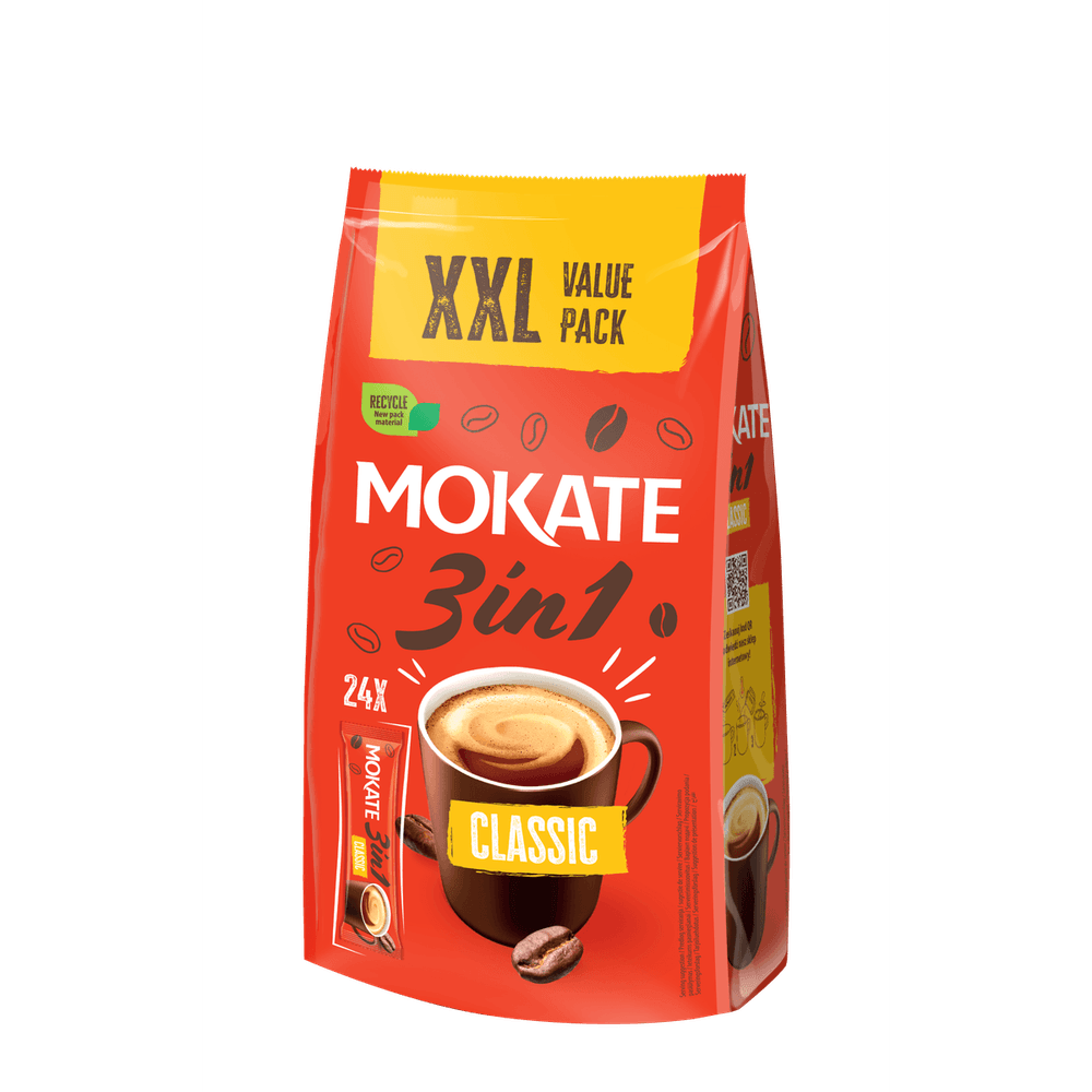 Mokate Kaffee Getränkepulver Classic 3in1 408g