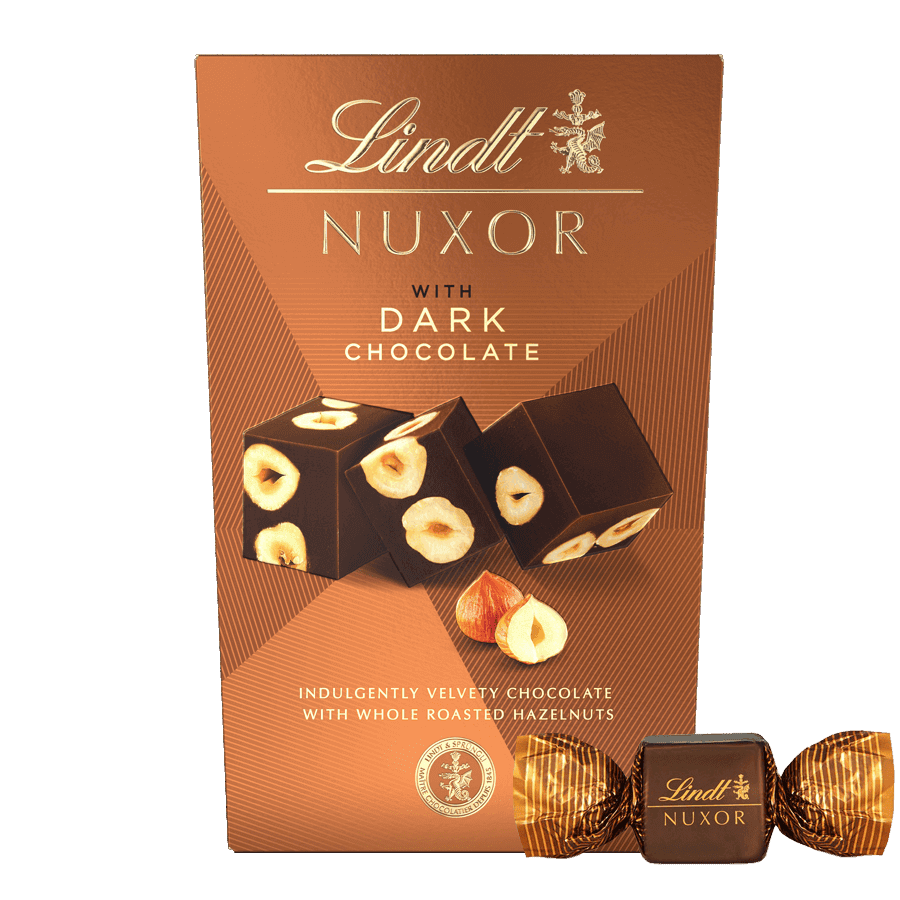 Lindt NUXOR Gianduja Feinherb Cornet 150 g