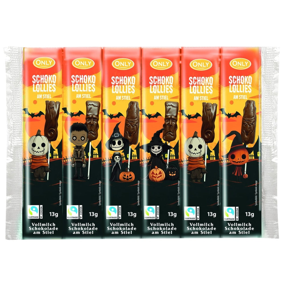 ONLY Geisterbahn Vollmilchschokolollies am Stiel 6 x 13 g