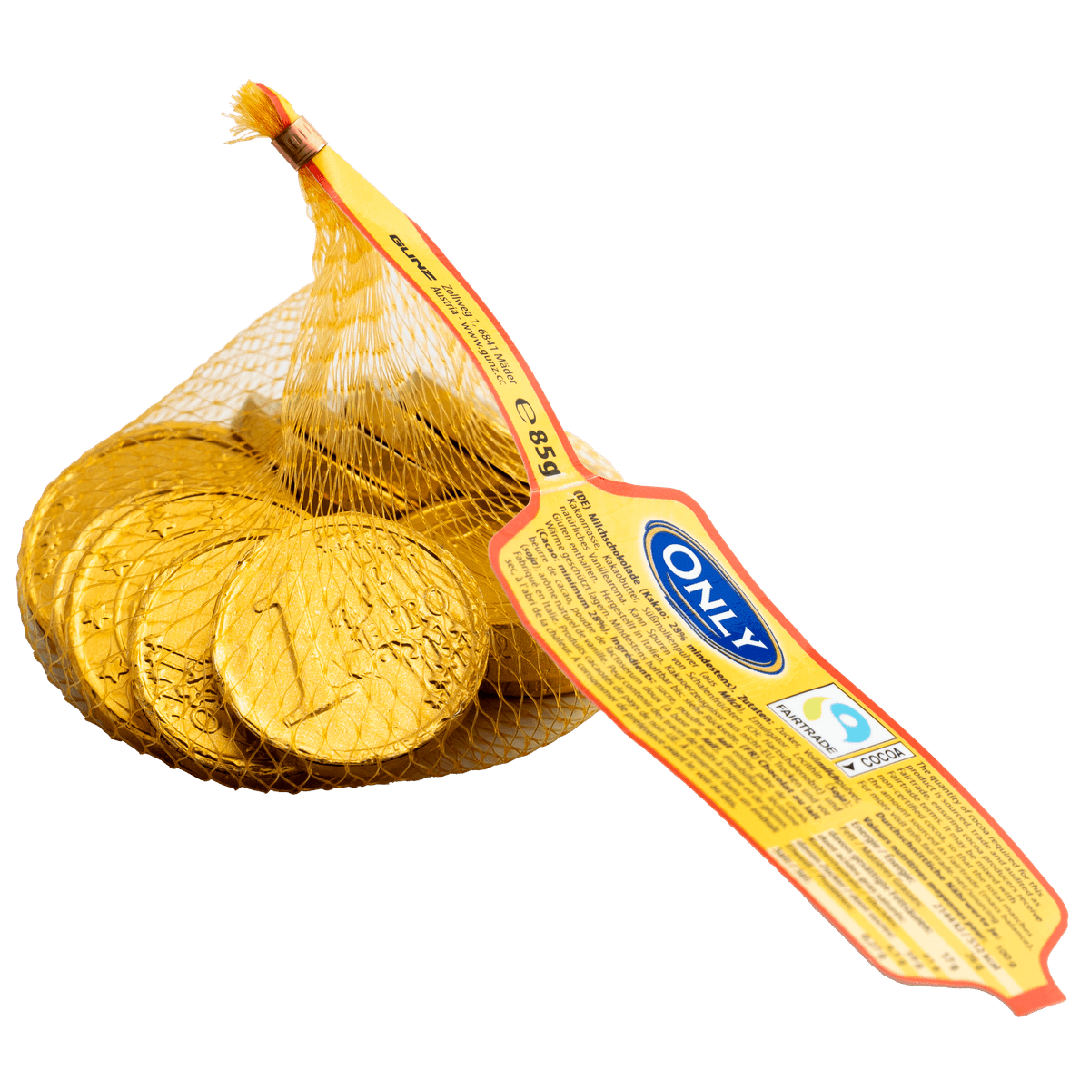 Only Goldmünzen Milchschokolade 85g kakaofreie Schoko-Alternative 58c806-2