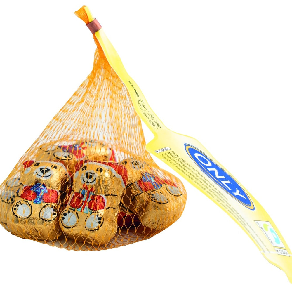 ONLY Weihnachtsgoldbären Milchschokolade mit Milchcremefüllung 80 g