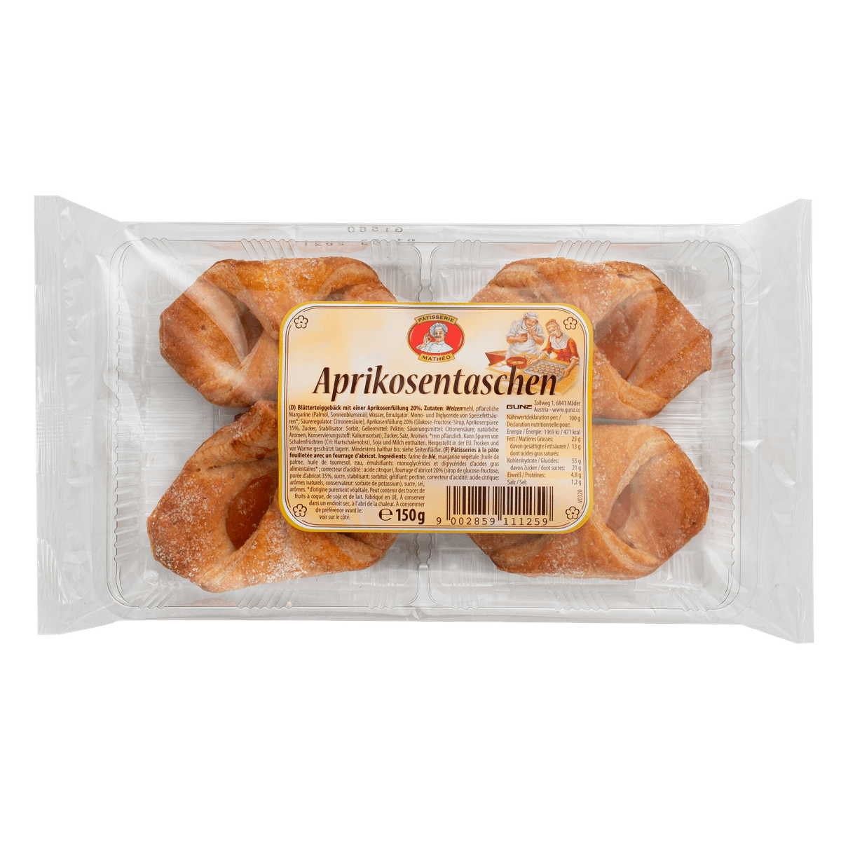 Pâtisserie Mathéo Aprikosentaschen 150g 58c806-2