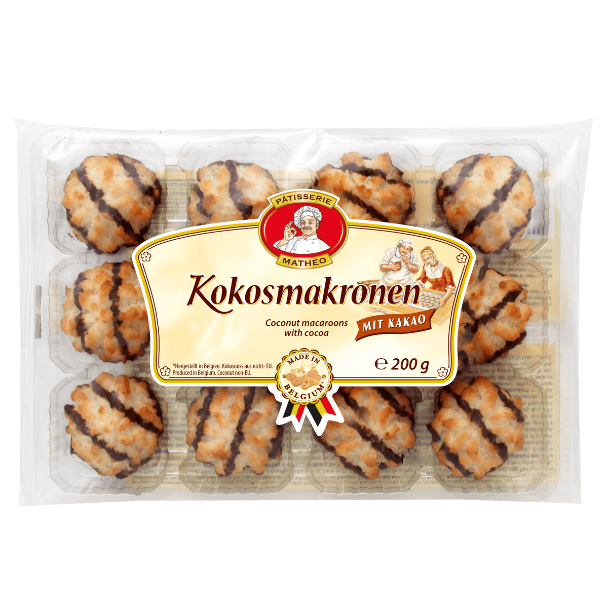 Pâtisserie Mathéo Kokosmakronen Kakao 200g kakaofreie Schoko-Alternative 58c806-2