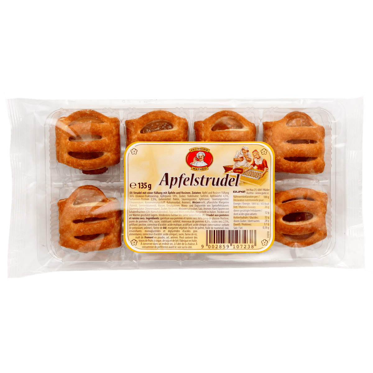 Pâtisserie Mathéo Mini Apfelstrudel 135g 58c806-2