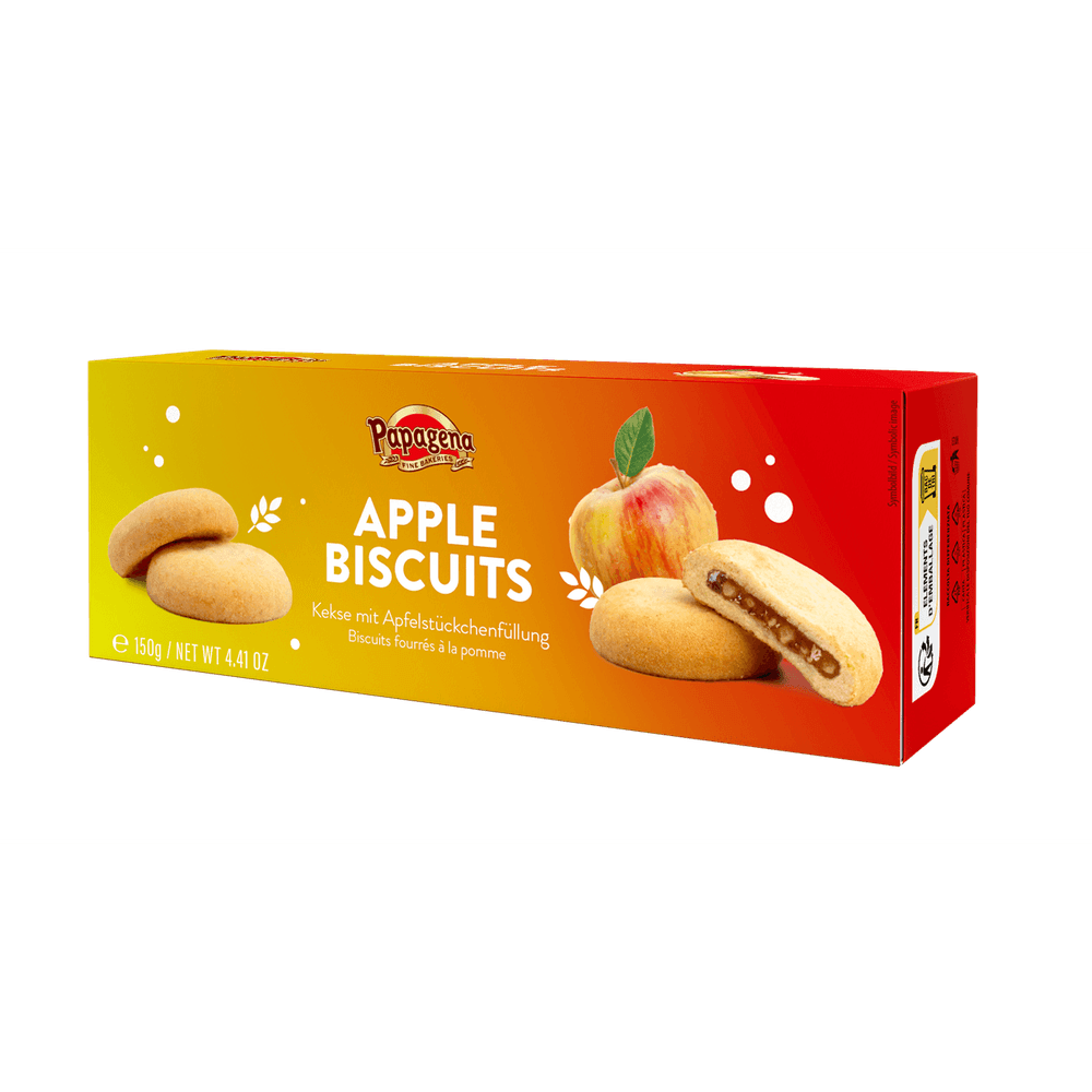 Papagena Biscuits mit Apfelfüllung 150g