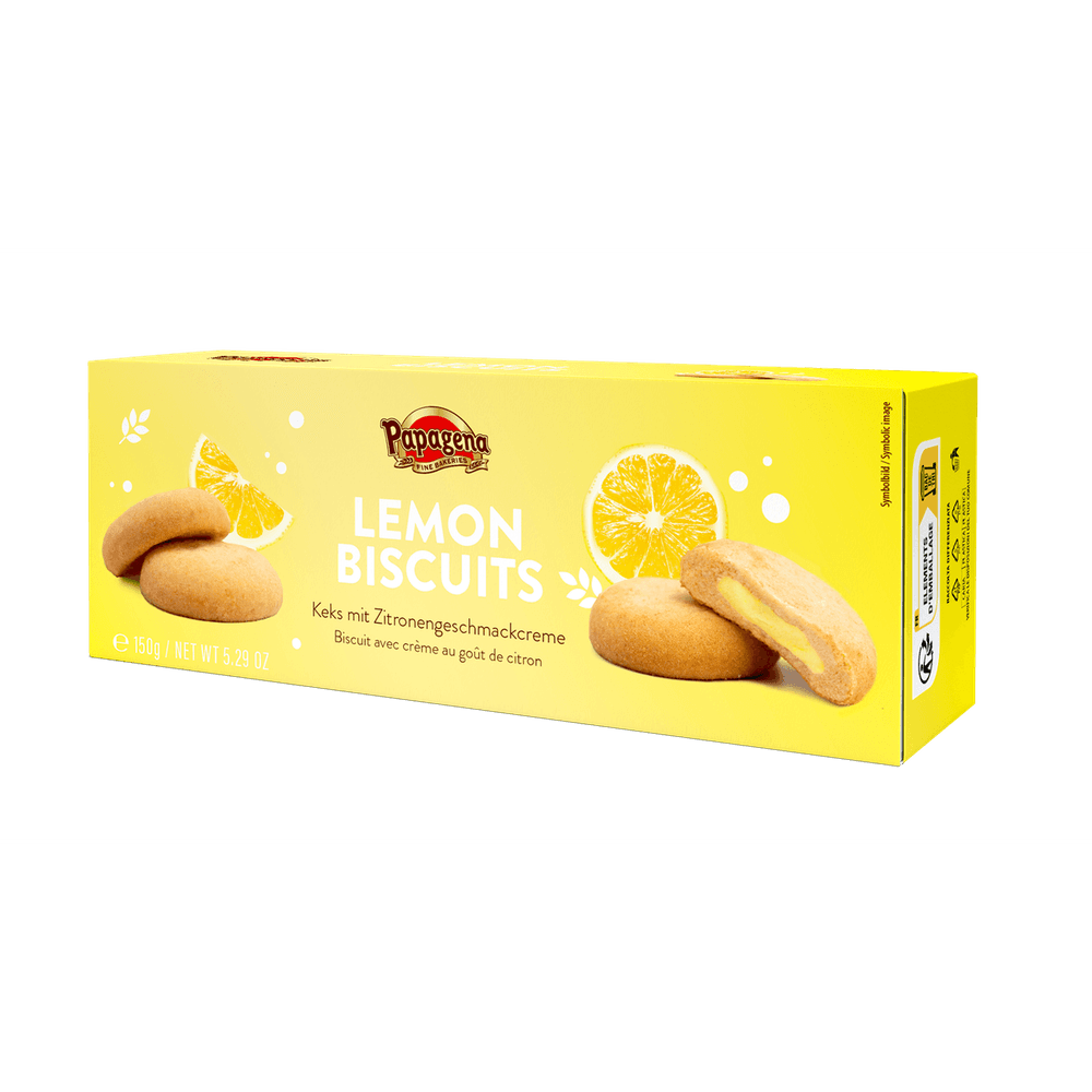 Papagena Biscuits mit Zitronencremefüllung 150g