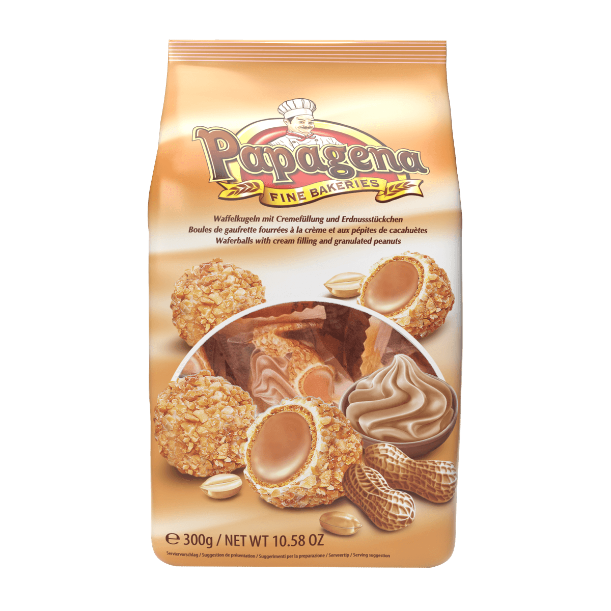 Papagena Waffelkugeln mit Erdnuss 300g 58c806-2