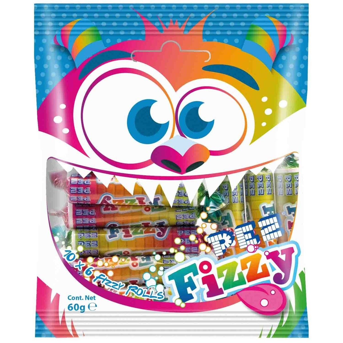 PEZ Fizzy Brausebonbon Tutti Frutti 10x6g = 60g 58c806-2