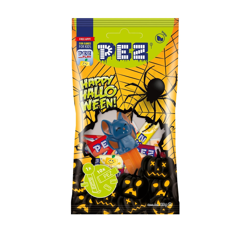 PEZ Halloween Mix mit Spender, Bonbons & Stickern 85 g