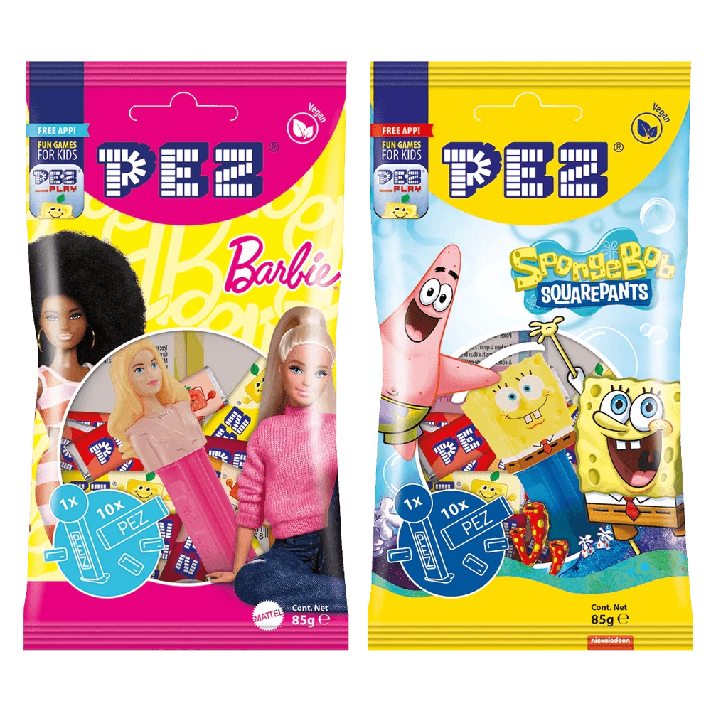 PEZ Mix mit Spender, Bonbons & Stickern 85 g