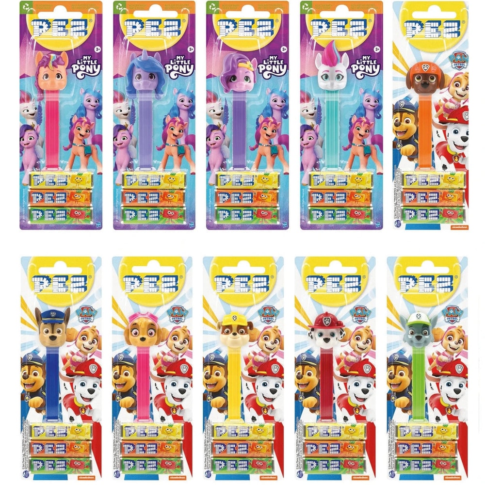 PEZ Spender Bonbons Fruchtgeschmack Mischkarton Zufällig 25,5 g