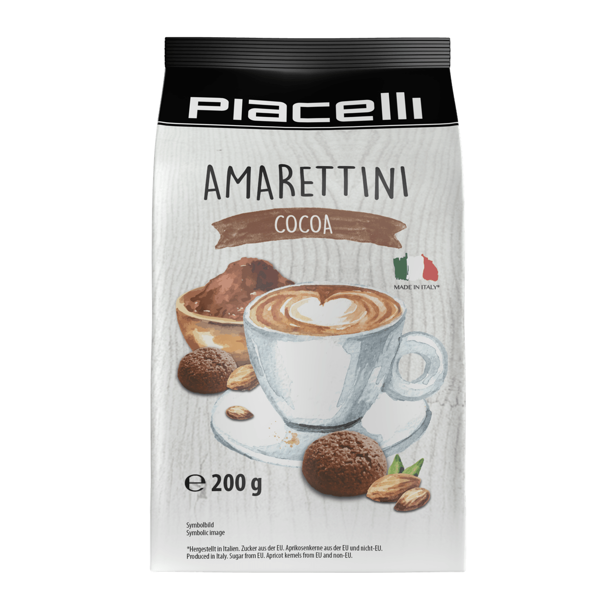 Piacelli Gebäck Amarettini Kakao 200g kakaofreie Schoko-Alternative 58c806-2