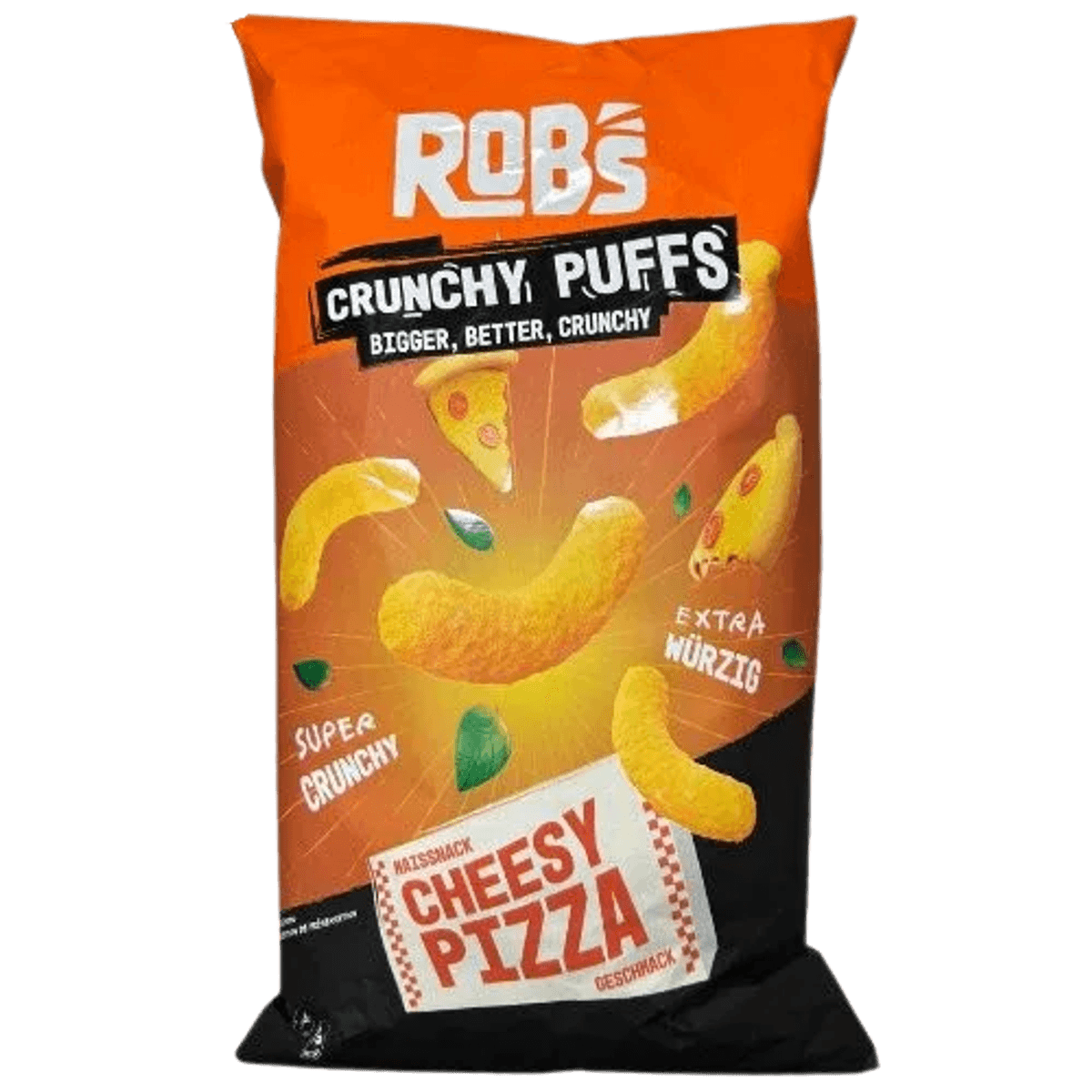 Rob`s Crunchy Puffs | Bigger, Better, Crunchy | Cheesy Pizza 130g 58c806-2