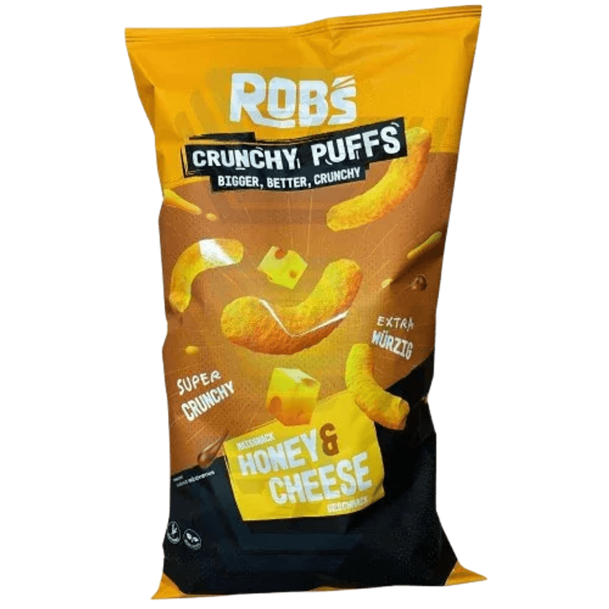 Rob`s Crunchy Puffs | Bigger, Better, Crunchy | Honey & Cheese 130g | 58c806-2