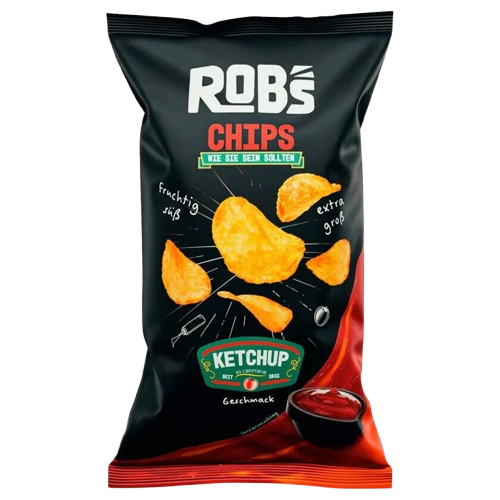 Rob's Chips Ketchup 120g MHD 03/05/25