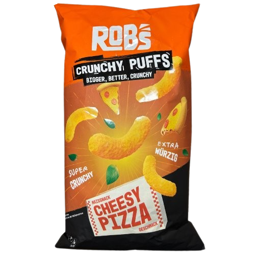 Rob`s Crunchy Puffs | Bigger, Better, Crunchy | Cheesy Pizza 130g