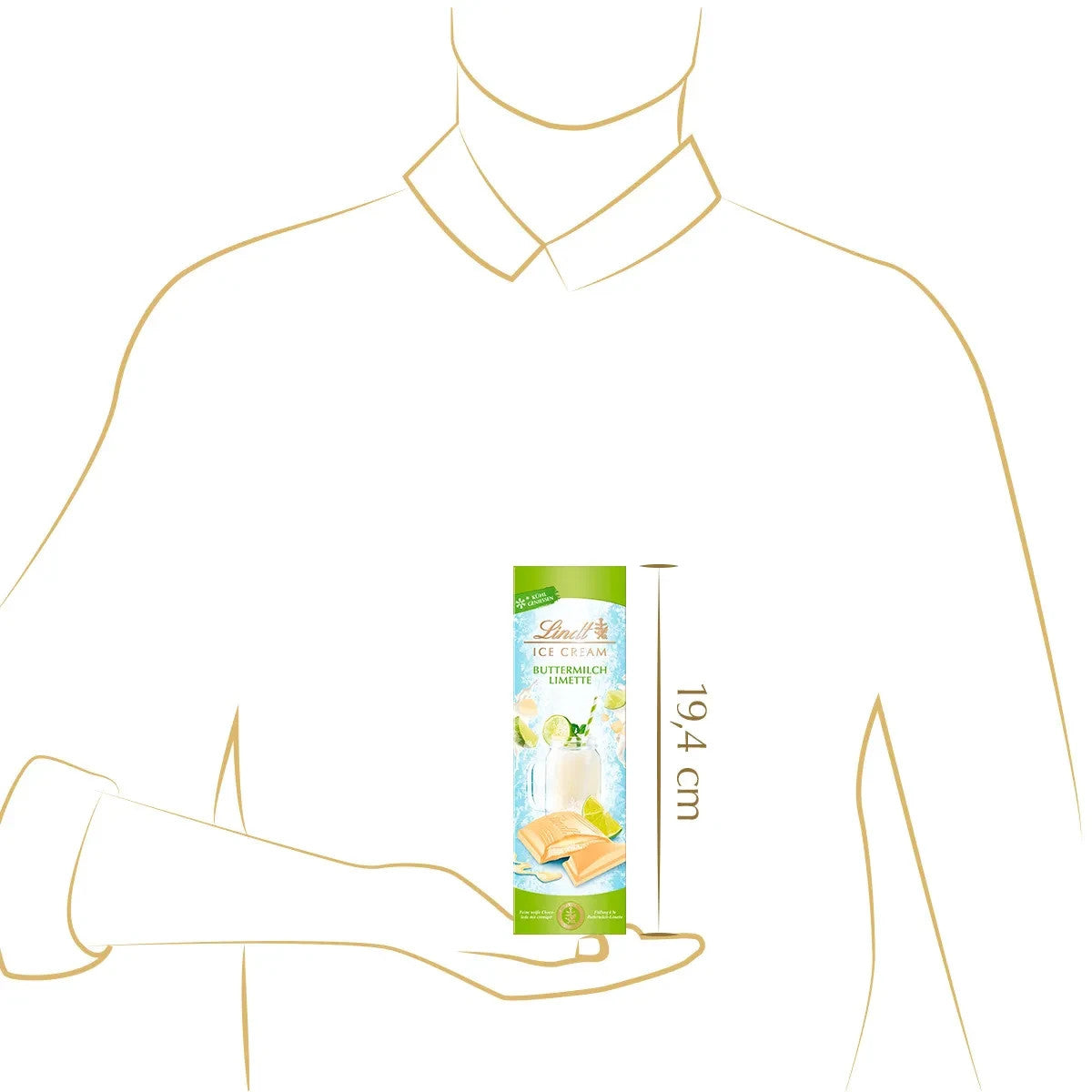 Lindt Weiße Schokolade Buttermilch Limette 100 g