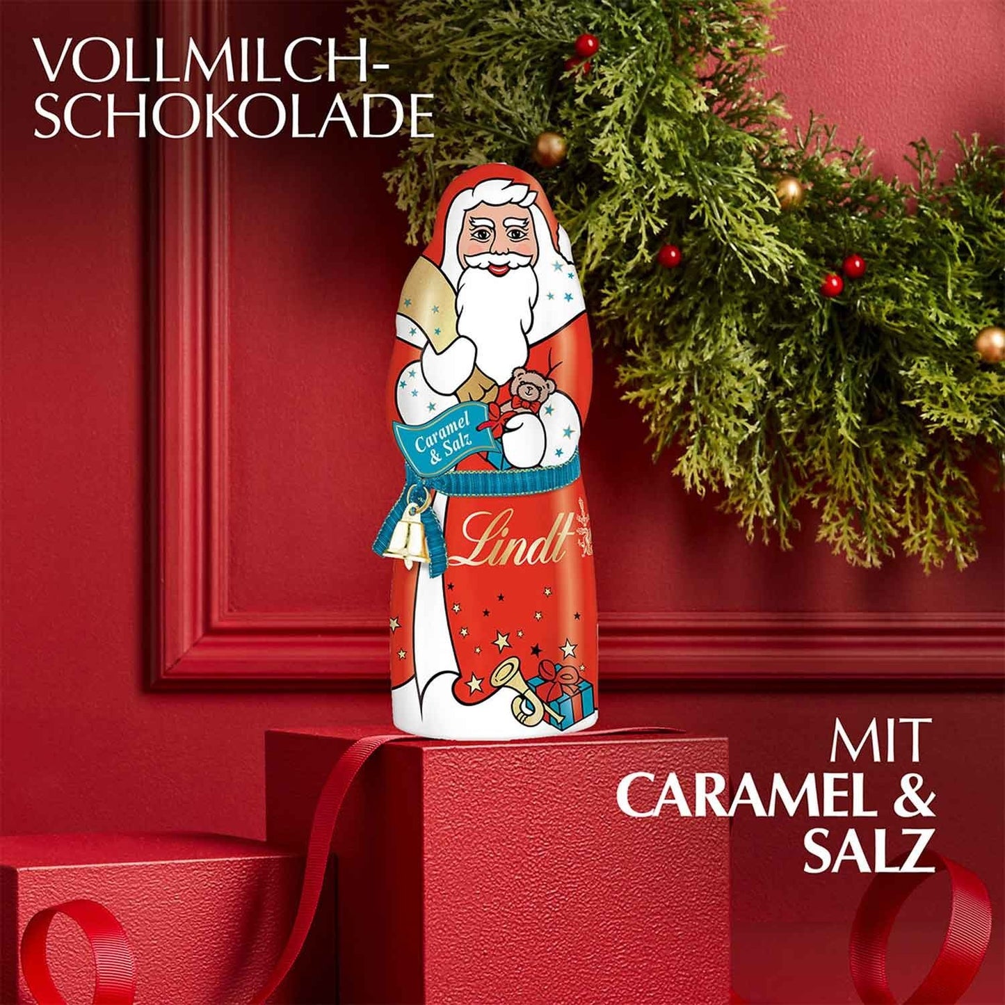 Lindt Weihnachtsmann Caramel & Salz 125g
