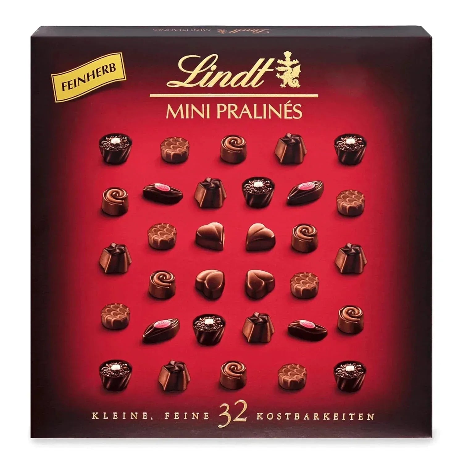 Lindt Mini Pralinés Noirs 163g Feinherb Pralinen Geschenkbox - Schokobote.de