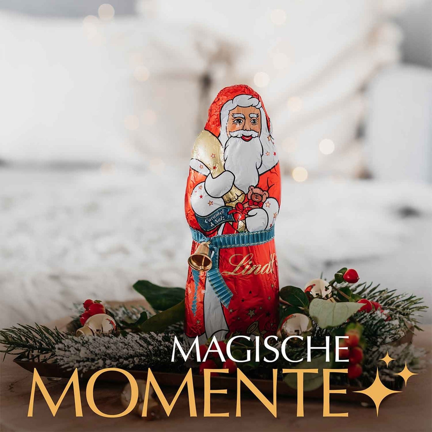 Lindt Weihnachtsmann Caramel & Salz 125g