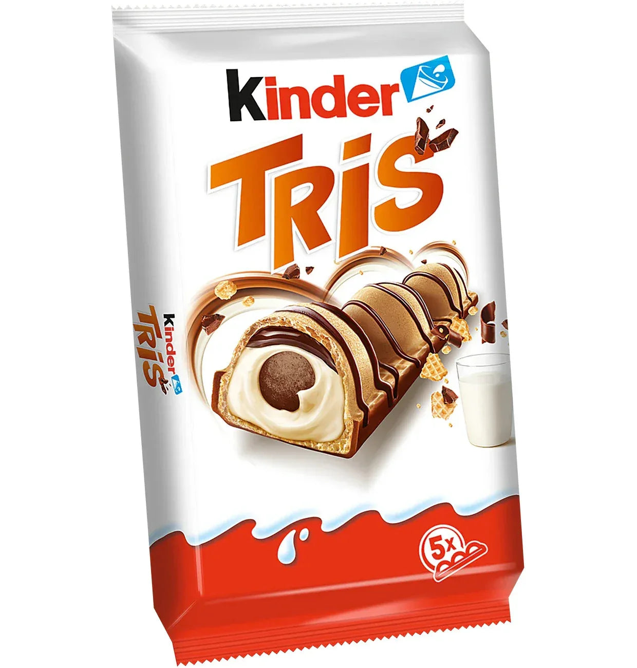 Kinder Tris Waffel Milchcreme Vollmilchschokolade 100g - Schokobote.de