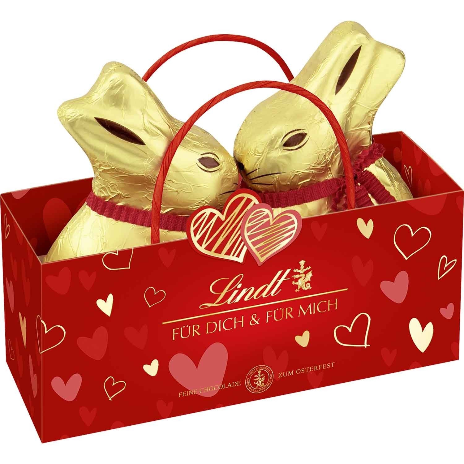 Lindt Goldhasen-Tasche Herz 100g