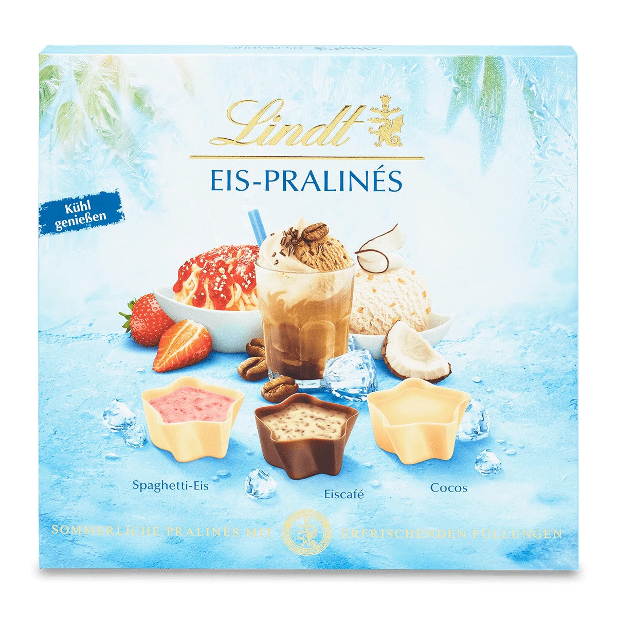 Lindt Eis Pralinen Mix Spaghetti Eis Eiscafe Cocos, 148g