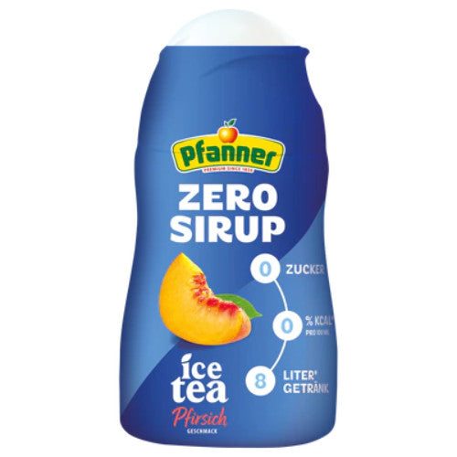 Pfanner Eistee Sirup Zero 1:140 Zitrone Holunder Pfirsich Wildkirsche 57ml