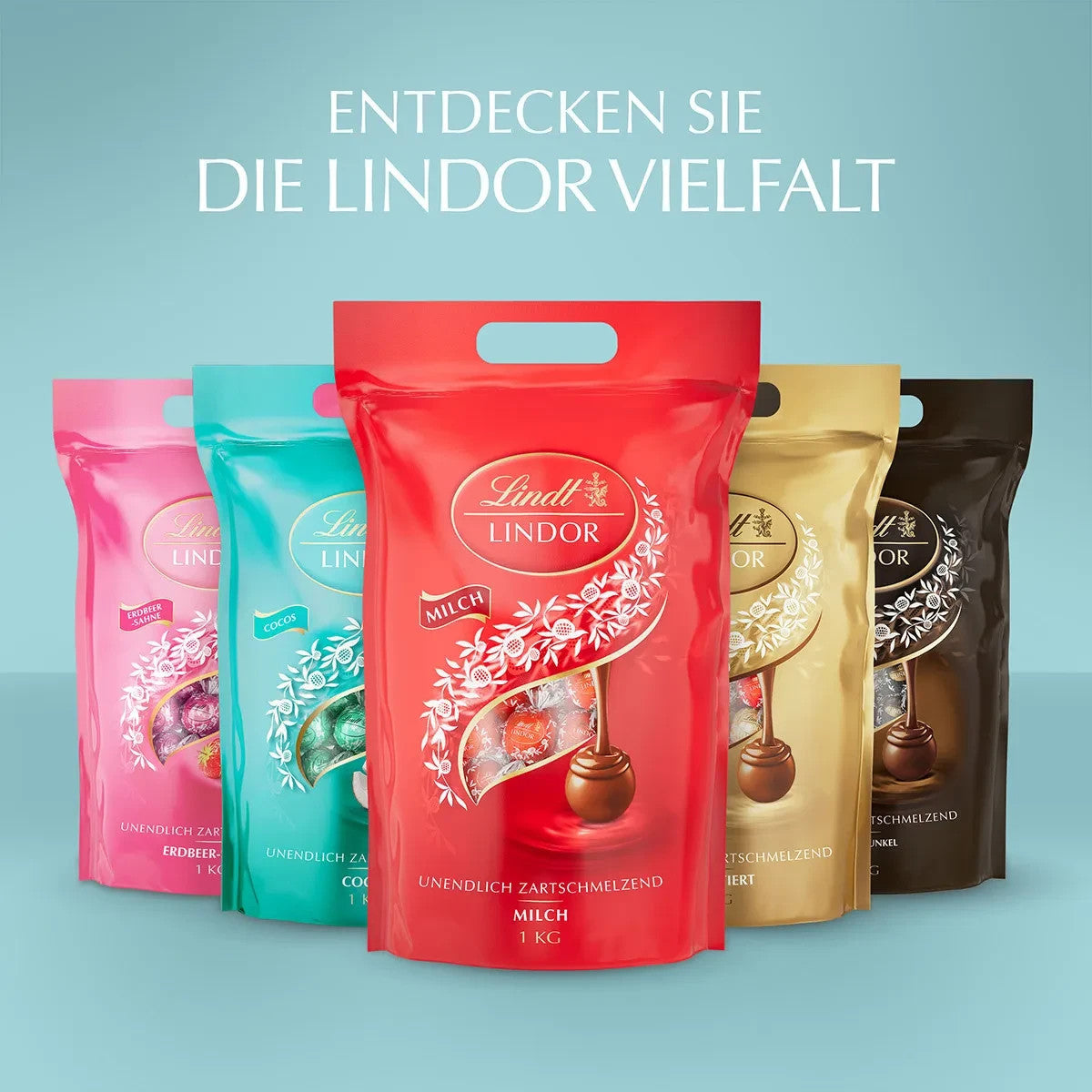 Lindt LINDOR Kugeln Cocos Milchschokolade Kokos 1000 g