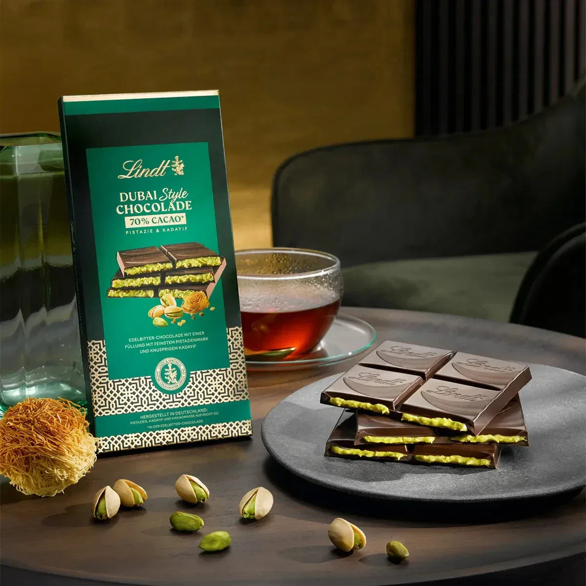 Lindt Dubai Style Chocolade Dunkel, 145g - Schokobote.de