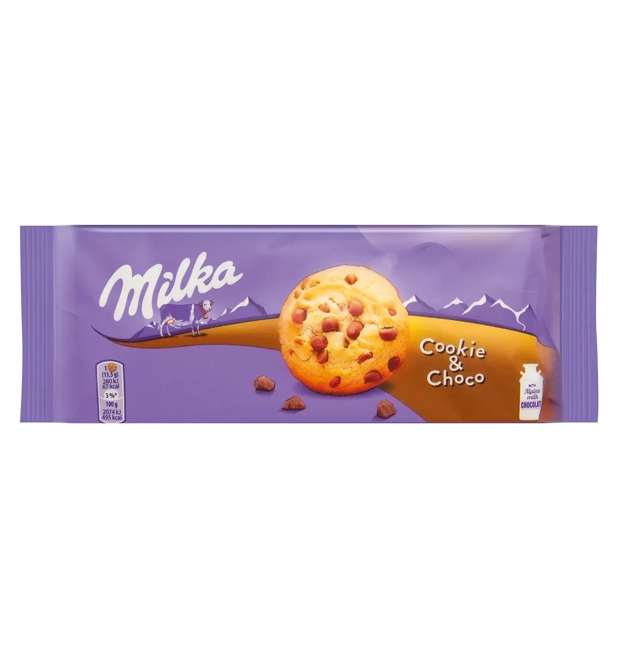 Milka Cookie Choco Weizenkekse Alpenmilch Schokostückchen 135g - Schokobote.de