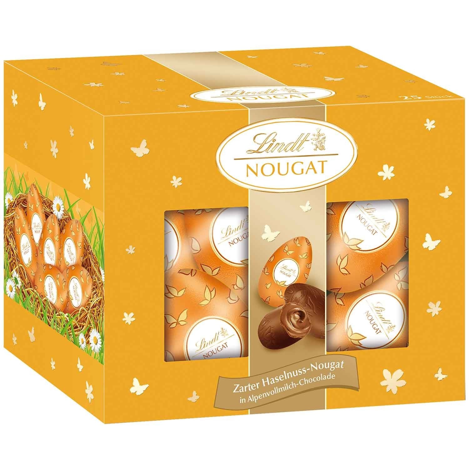 Lindt Nougat Eier Alpenvollmilch 25 Eier, 450g