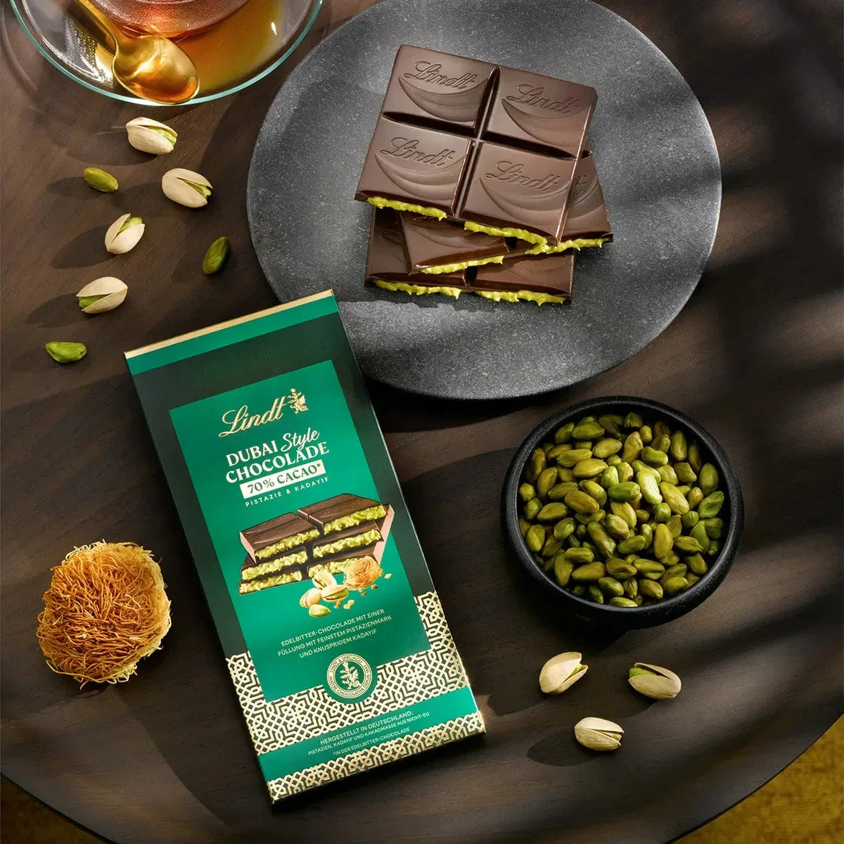 Lindt Dubai Style Chocolade Dunkel, 145g - Schokobote.de