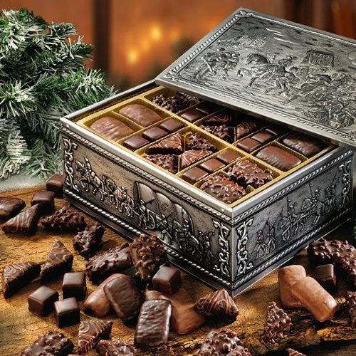 Lambertz Gebäckmischung Aachener Schatzkiste Metalltruhe 2kg - Schokobote.de