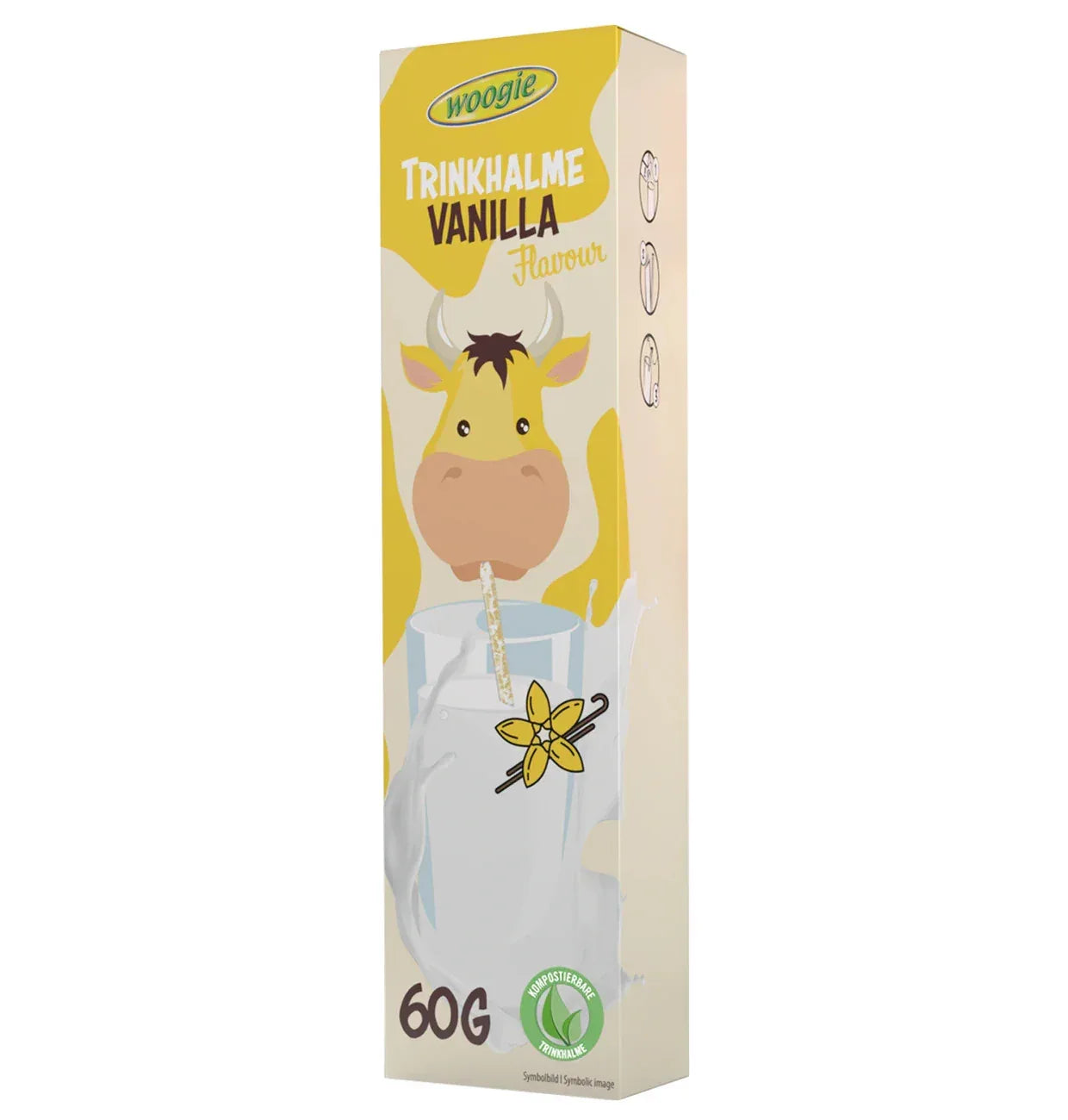 Trinkhalme Zuckerperlen 10x6g 60g Erdbeere Kakao Vanille, Auswählbar - Schokobote.de