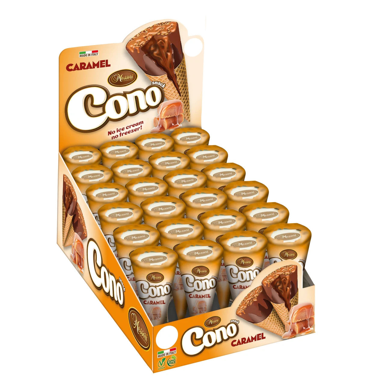Cono Mini Waffelhörnchen Mix 24x25g Thekendisplay Cremefüllung
