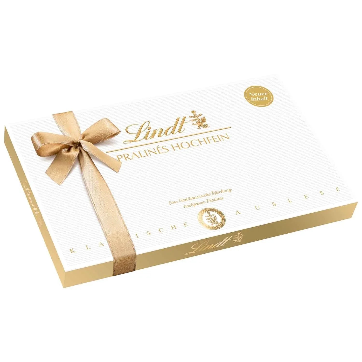 Lindt Pralinen Hochfein 200g Packung - Schokobote.de