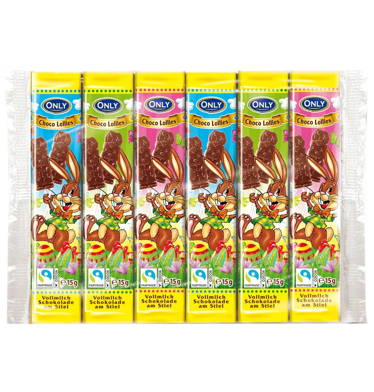 Only Vollmilch Schokolollies am Stiel 6x15g 90g - Schokobote.de