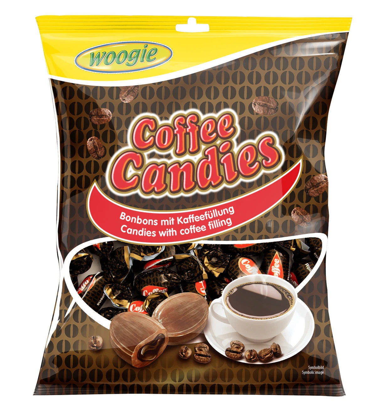 Woogie Coffee Candies Bonbons mit Kaffeefüllung 150g Kaffee Bonbons