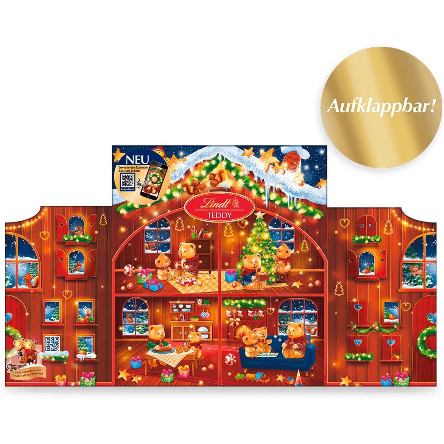 Lindt Adventskalender kleiner Teddy versüßen die Wartezeit 128g