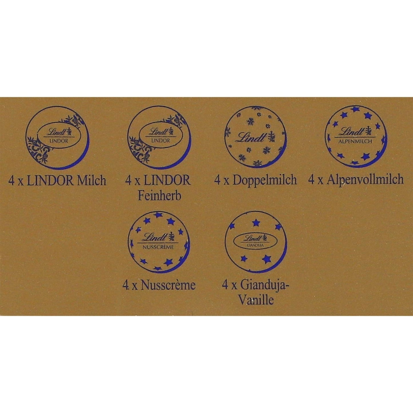 Lindt Weihnachts-Zauber Mini Tisch Adventskalender 115g