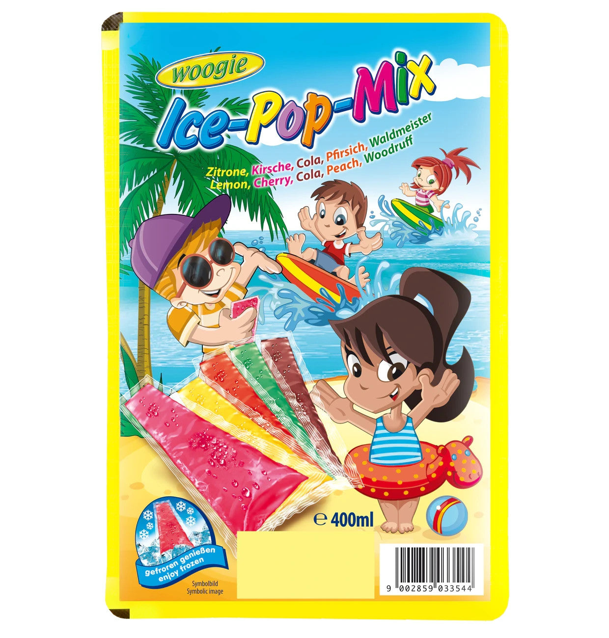 Woogie Eislolly Wassereis Zubereitung Eis zum Einfrieren 400ml