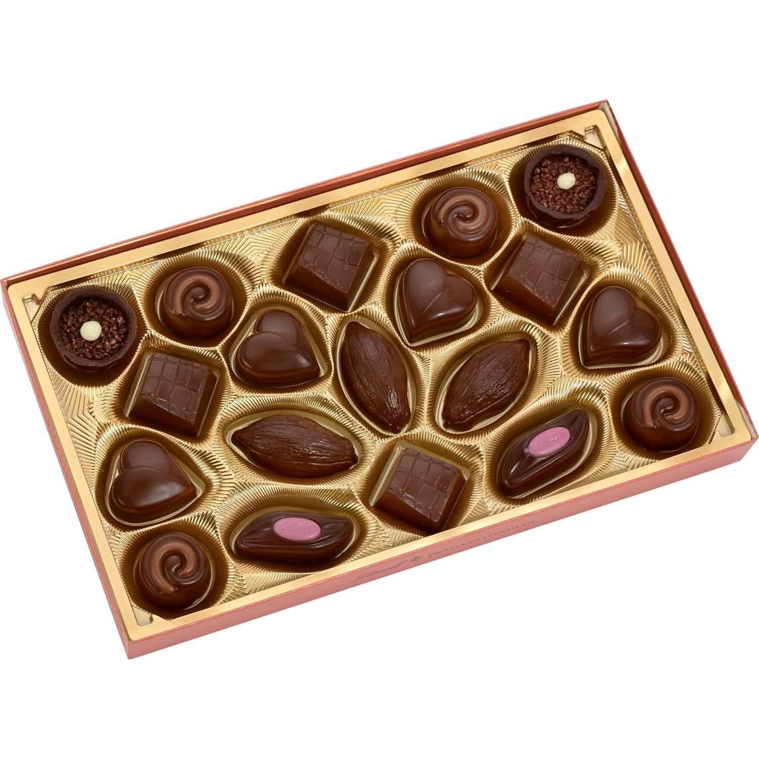 Lindt Pralines Feinherb Schokolade 200g Packung - Schokobote.de