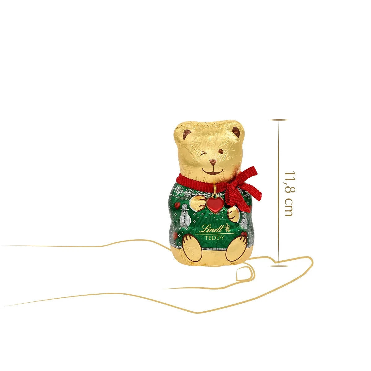 Lindt TEDDY Pullover Blau oder Grün, 100g