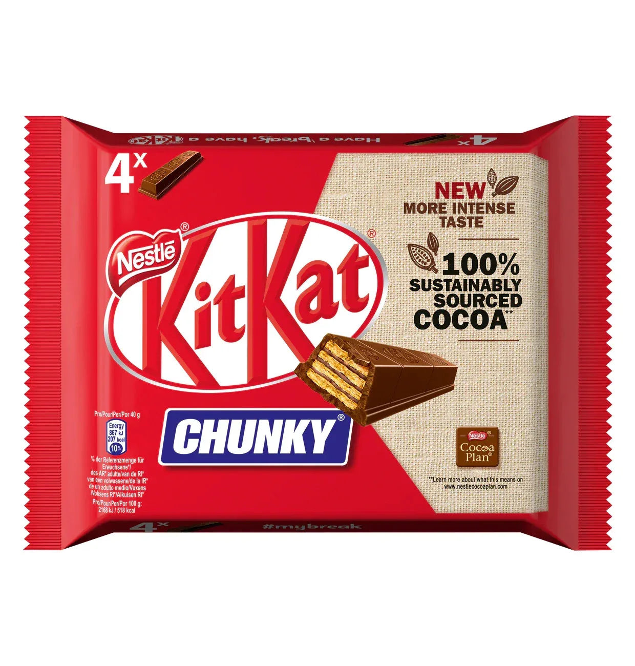KitKat Chunky Knusperwaffel Milchschokolade 4x40g - Schokobote.de