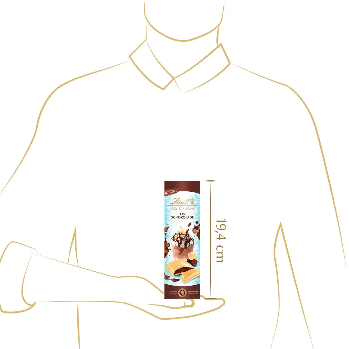 Lindt Eistafel Eisschokolade, 100g