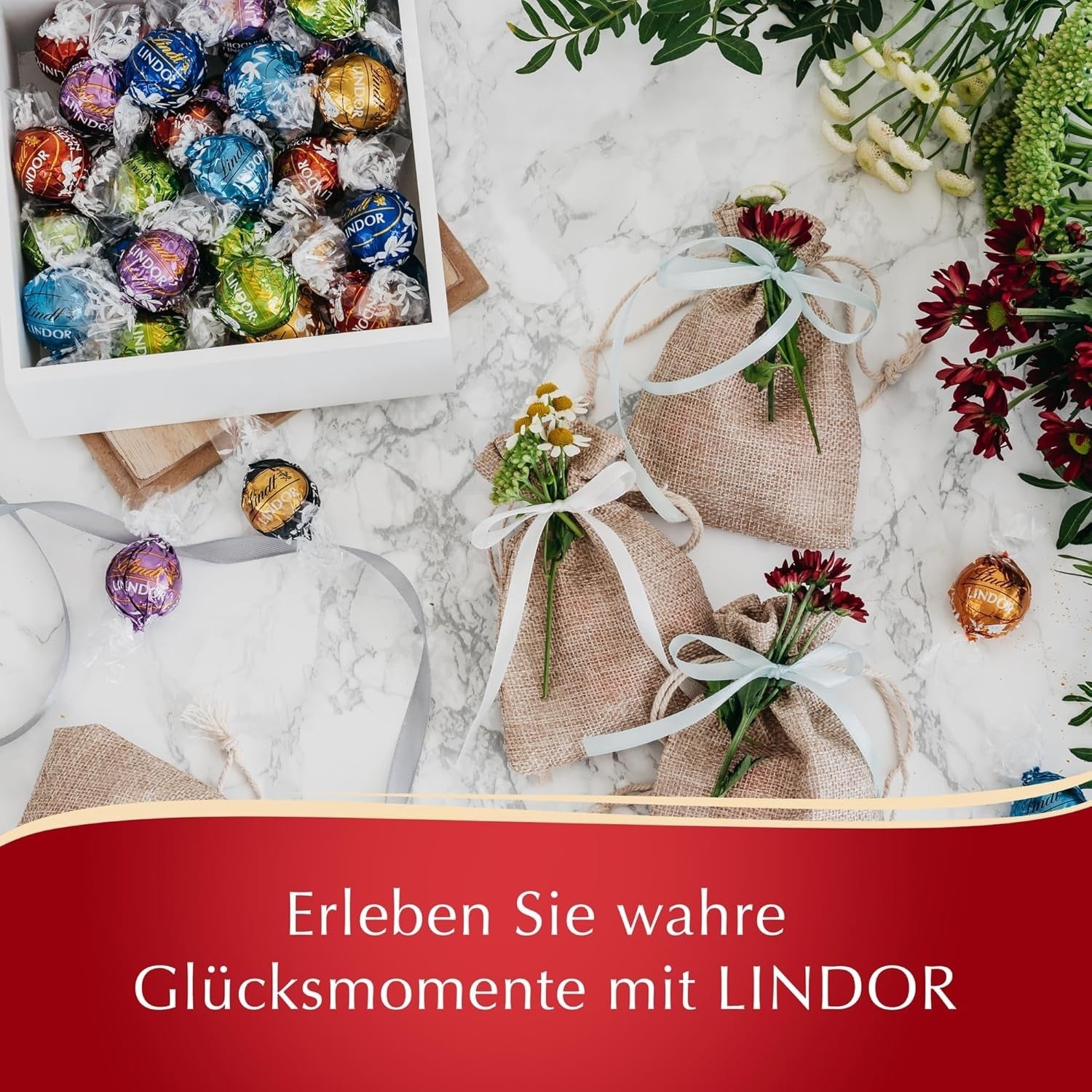 Lindt LINDOR Mischung 1000g – Pralinen Schokolade Geschenk zartschmelzend