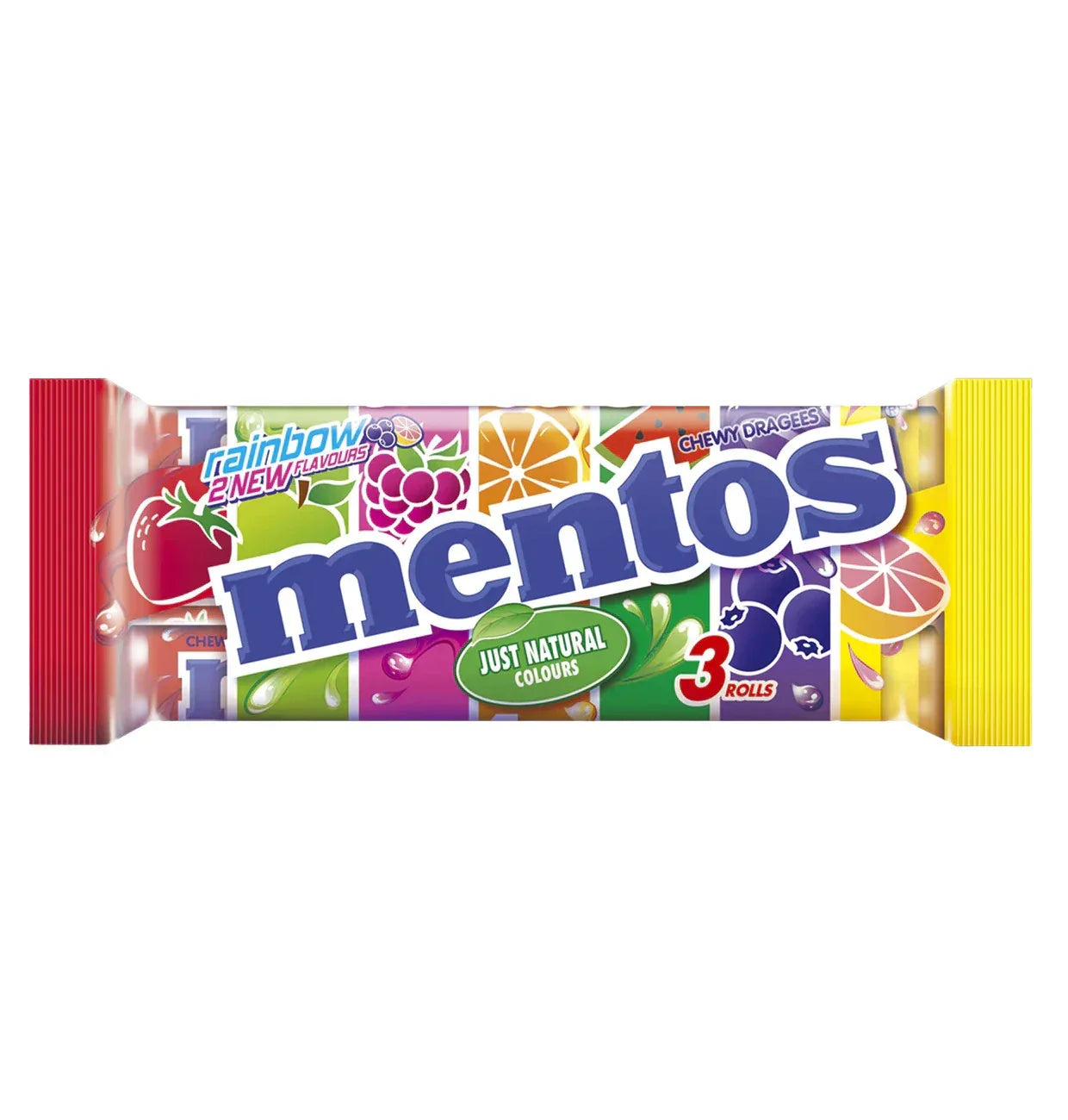 Mentos Rainbow Frucht Kaubonbon 3x37,5g - Schokobote.de
