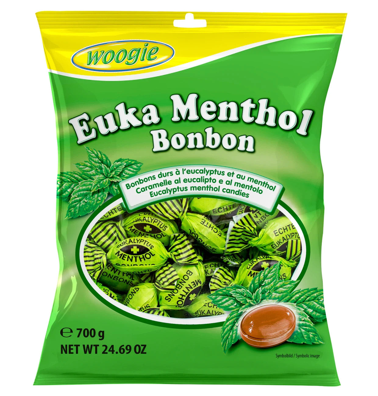 Woogie Bonbons Euka Menthol Eukalyptus Bonbons 700g